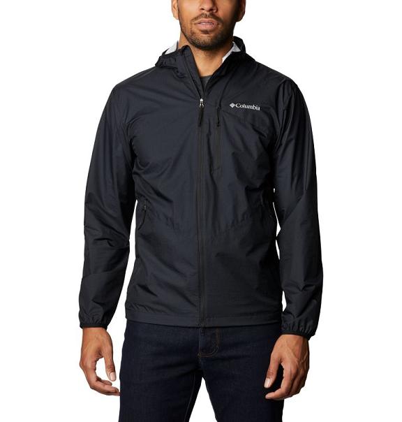 Columbia Springs Windbreaker Black For Men's NZ61928 New Zealand